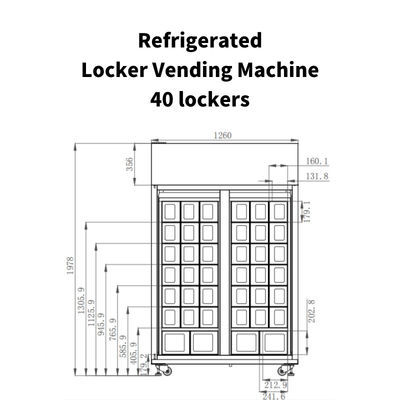 Free Match Smart Locker Vending Machine For Farm Products Fresh Fruits Locker Vending Machine