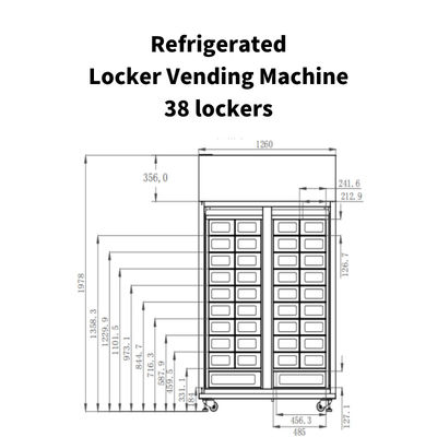 Free Match Smart Locker Vending Machine For Farm Products Fresh Fruits Locker Vending Machine