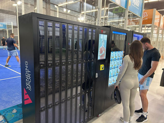 Sport Clubs Gym Rental Vending Machine With Card Reader For Renting Padel Rackets Tennis Equipment