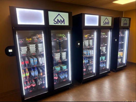 Office Building Vending Unmanned Retail Vending Smart Vending Machine For Snacks drinks Wine Glass Bottle
