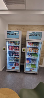 240V Smart Fridge for snack cold drink Vending Machine with nayax card reader