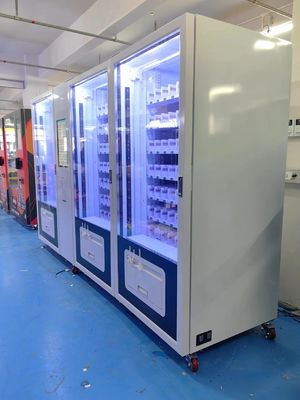 Unmanned Retail Convenience Store Huge Capacity Three-in-one Refrigerated Food Coke Vending Machine
