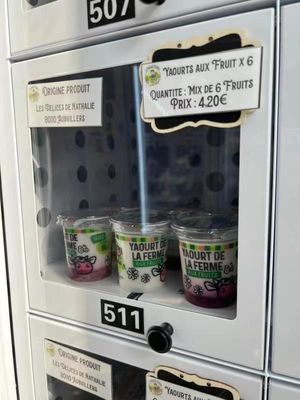 For Farmer Use Coin Cash Operated Customized Refrigerated Locker Fresh Eggs Vending Machine