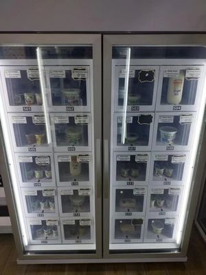 Card Reader Payment Frozen Locker Vending Machine For Frozen Meat Oyster Seafood Vending Machine