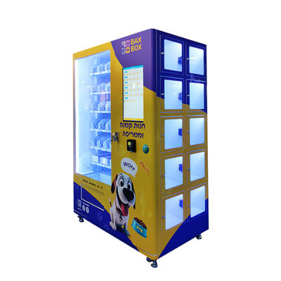 Customized Spiral Lockers Combination Vending Machine For Dog Cat Food Treats Toys Pet Vending Machine