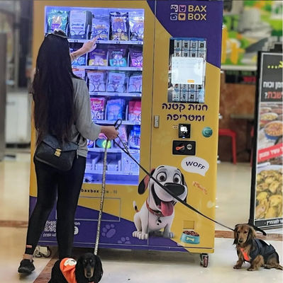 Customized Spiral Lockers Combination Vending Machine For Dog Cat Food Treats Toys Pet Vending Machine