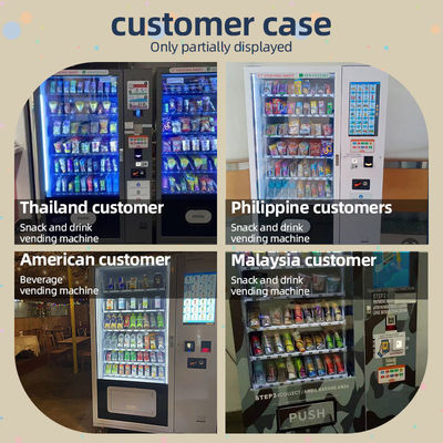 Customized W1260mm*D830mm*H1930mm Snack Food Vending Machine With Logo Customization
