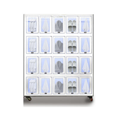 Double Tempered Glass Door Female Pads Vending Machine With 54 Slots Capacity