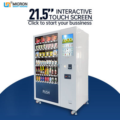 Customized W1260mm*D830mm*H1930mm Snack Food Vending Machine With Logo Customization