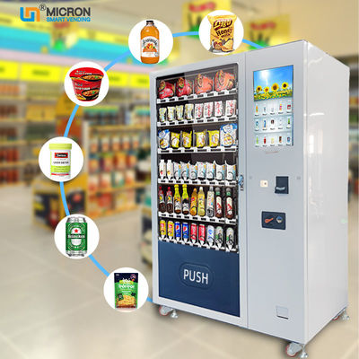 Customized W1260mm*D830mm*H1930mm Snack Food Vending Machine With Logo Customization