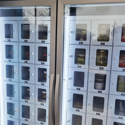 Refrigerated Locker Vending Machine With Cash Payment And Room-Temperature Option