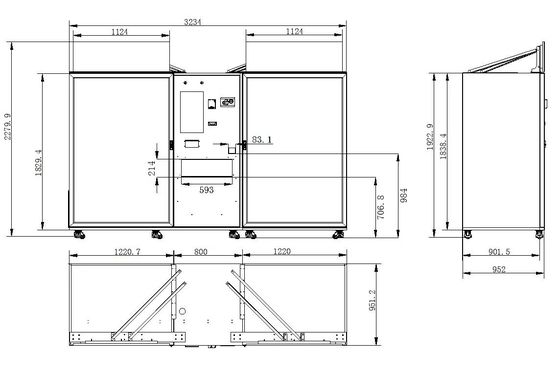 Door-to-Port Shipping Snack Food Vending Machine With Top Screen  OEM/ODM Services