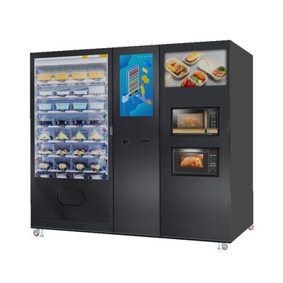 24/7 Fresh Hot Bento Machine With Microwave For Ready Meals Prep Food Vending Machine