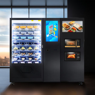 24/7 Fresh Hot Bento Machine With Microwave For Ready Meals Prep Food Vending Machine