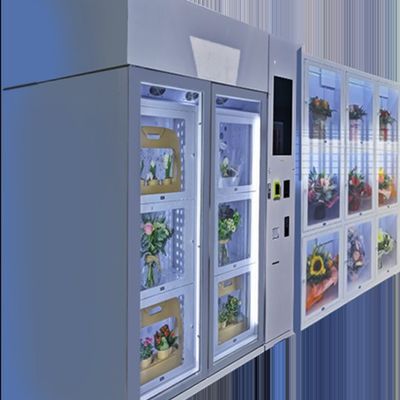 R290 Green Gas Compressor And Auto-defogging Feature In Locker Vending Machine For Bouquets