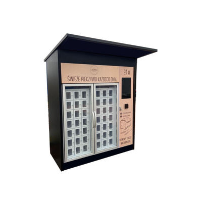 Custom Cooling Locker 24H Outdoor Bread Vending Machine For Cakes Pies Desserts With Card Reader