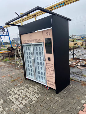 Custom Cooling Locker 24H Outdoor Bread Vending Machine For Cakes Pies Desserts With Card Reader
