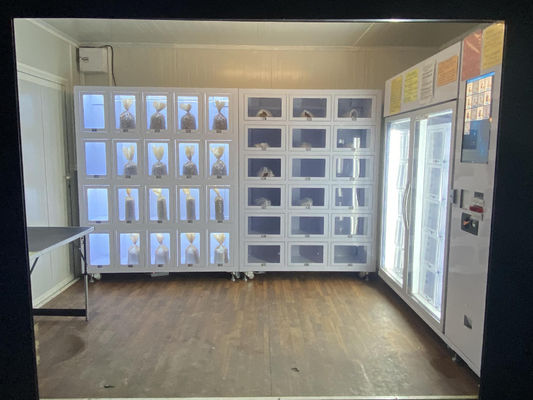 6-10 KWh Combo Bread Vending Machine Customized Lockers Huge Capacity