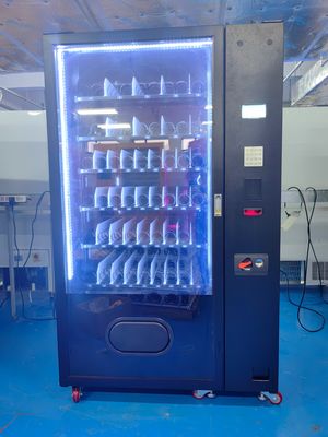 High Capacity Outdoor Combo Vending Machine With Weatherproof House Street Food Drinks Vending Machine