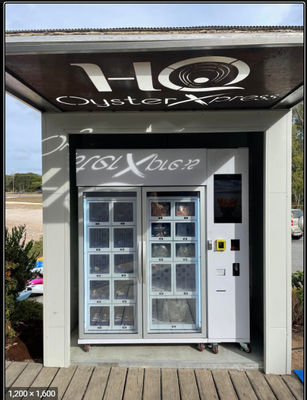 Convenient White Sticker Frozen Meat Vending Machine With R290 Refrigerant