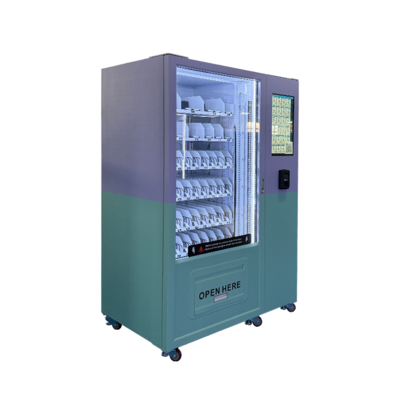 350-600 Capacity Frozen Food Vending Machine with 21.5 Inch Touch Screen and Durable Metal Frame