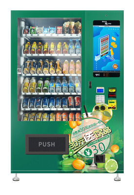 Fruit Juice Drink Vending Machine Snack Micron Smart Vending Touch Screen