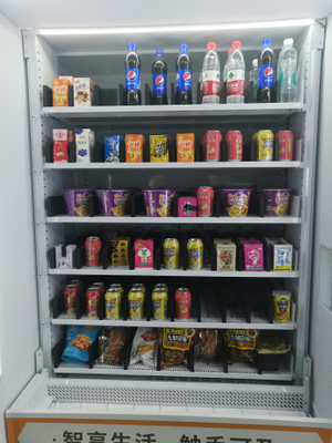 Automatic Fruit Saland Vending Machine For Office Builing 10 Adjustable Channels, Channel Width Adjustable, Micron