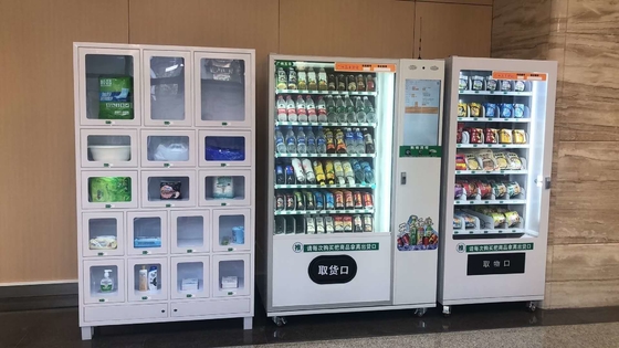 24 Hour Combination Vending Machines With Lockers Support Remote Control
