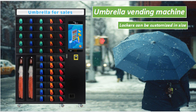32 Inch Umbrella Smart Vending Machine Online Inventory Checking At Subway Stations Bus Stops