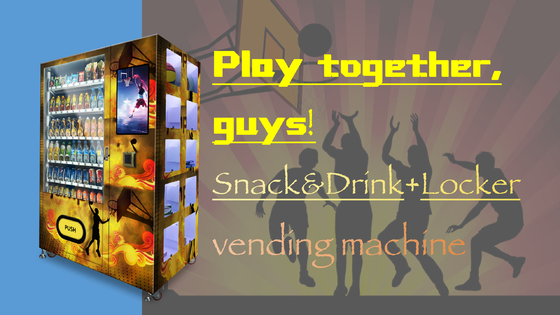 Basketball Drinks Combination Vending Machine Support Electronic Wallet Payment