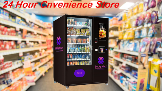110V Instant Noodle Hot Water Tea Coffee Vending Machine With Touch Screen