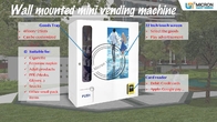 Mini Smart Wall Mount Vending Machine With Advertisement Management And Touch Screen