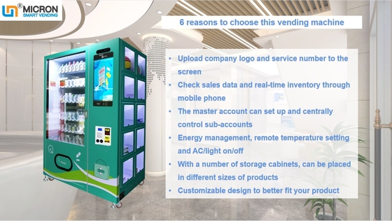 22 "touch screen custom medicine Mask Smart Vending Machine with Locker Spiral tool