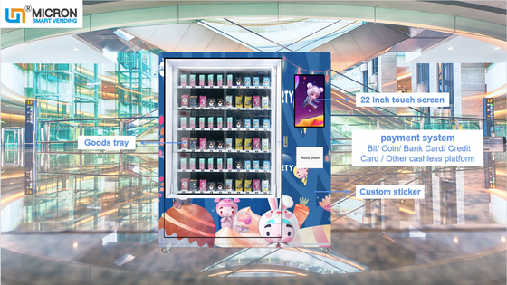Automatic Vending Machine With Remote Control Touch Screen Vending Machine Smart System