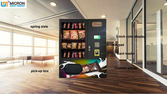 1 Meter Mini Vending Machine For Mobile Accessories Black Color Small Snack Vending Machine