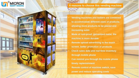 Basketball Drinks Combination Vending Machine Support Electronic Wallet Payment