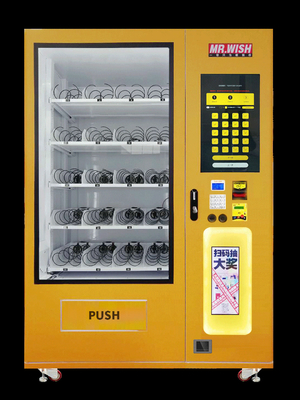 LED lighting lucky vending machine with cashless payment systems, large box vending machine, Micron
