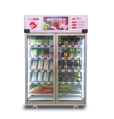 Frozen Food Egg Smart Fridge Vending Machine In Micron Unmanned Market