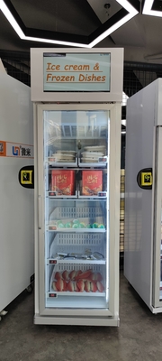 220V Ice Cream Vending Machine For Foods Drinks Smart Vending Fridge