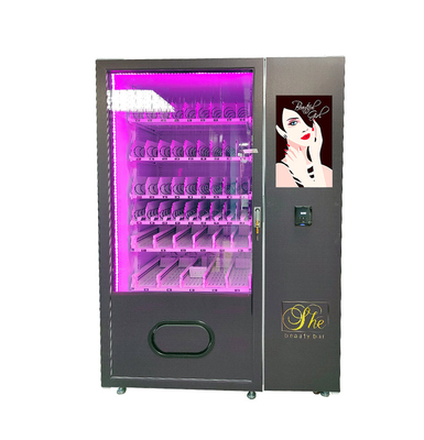Shopping Mall Beauty 22'' Touch Screen Nail Eyelash Vending Machine with Coin Bill Acceptor