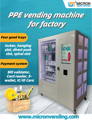 Combo Locker PPE Vending Machine For Tool Glove Helmet In Factory