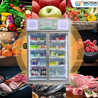 Seafood Egg R290 Refrigerated Vending Machine Smart Fridge Vending With Card Reader