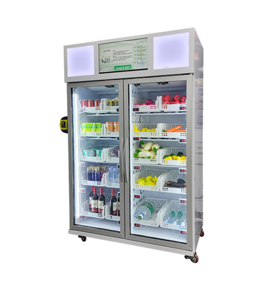 Seafood Egg R290 Refrigerated Vending Machine Smart Fridge Vending With Card Reader