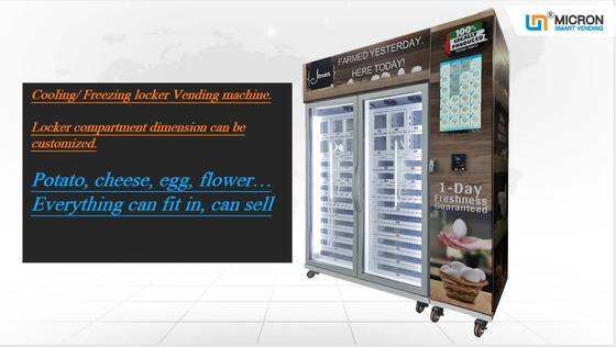 Oyster Vending Machine With Cooling System and Lockers 24V Electric Heating Defogging