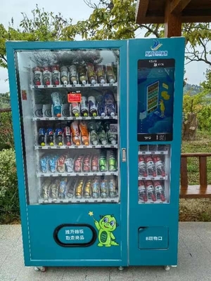 Fruit Juice Drink Vending Machine Snack Micron Smart Vending Touch Screen