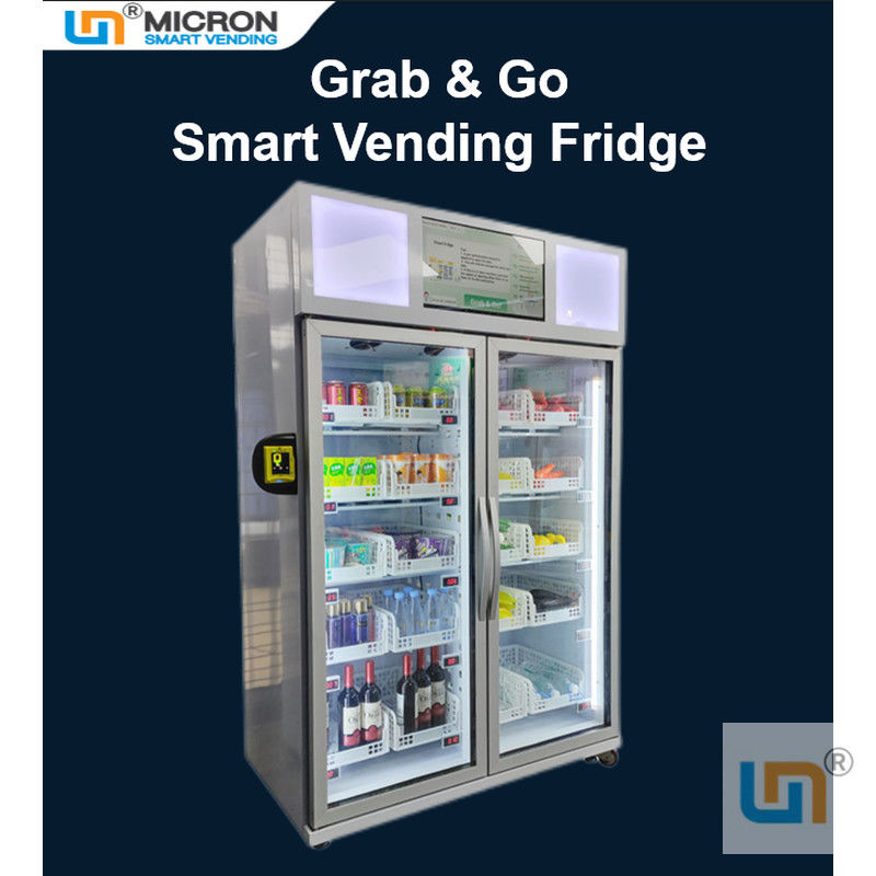 Card Reader Payment System Smart Fridge Vending Machine For Sanck And
