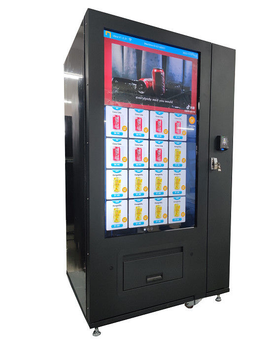 Metal 55 Inch Touch Screen Digital Drink Vending Machine For Gym School With Elevator