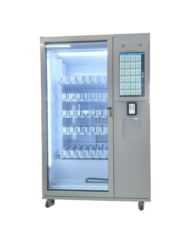 Glass bottle drink vending machine with elevator middle pickup with