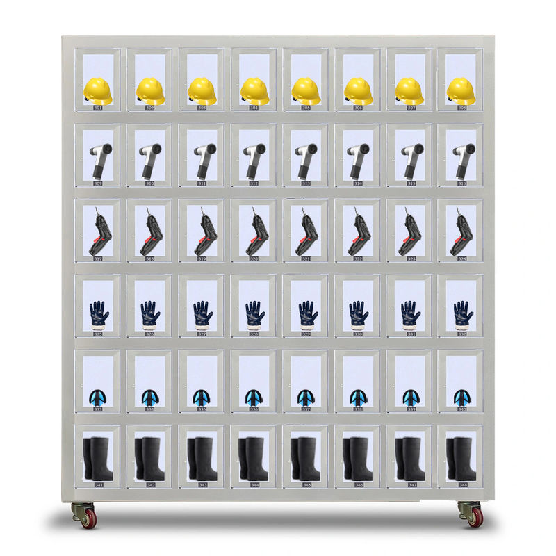 Micron Automatic Combo Self Service PPE Vending Machine For Tool Glove Helmet In Factory