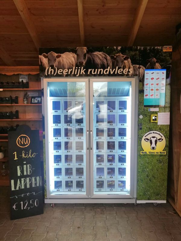Micron Exported Globally Customized Locker Vending Machine For Eggs Cheese Fresh Flowers Vending Machine
